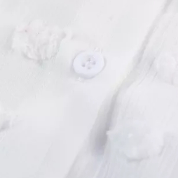 ♥️New boutique button ruffle dot tank - Picture 8 of 17